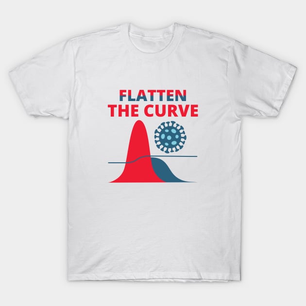 Flatten The Curve T-Shirt by T-Culture